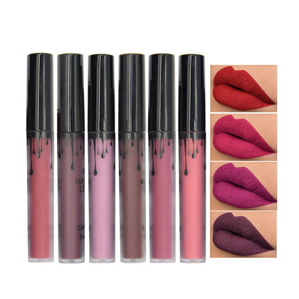 FOONBE Lips Makeup 1 Pcs Matte Lip Gloss Maquiagem Brand Matt Liquid Lipstick Women Make up Cosmetics Mate Batom Beauty Lipgloss
