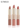 O.TWO.O Liquid Lipstick Matte Lip Gloss 2 in 1 Double-ended Long-lasting Moisturizing Waterproof Lipgloss 12 Color Nude Makeup