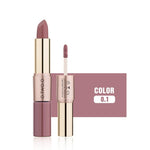 O.TWO.O Liquid Lipstick Matte Lip Gloss 2 in 1 Double-ended Long-lasting Moisturizing Waterproof Lipgloss 12 Color Nude Makeup