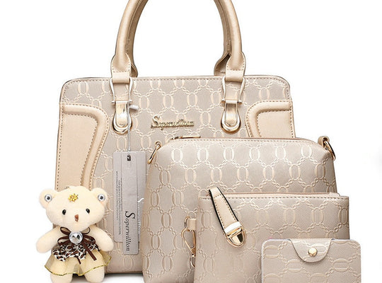 Soperwillton Luxury Handbags Women Bags Designer 2019 Purses and Handbags Set 4 Pieces Bags Female Bolsa Feminina Hard PU #1122