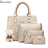 Soperwillton Luxury Handbags Women Bags Designer 2019 Purses and Handbags Set 4 Pieces Bags Female Bolsa Feminina Hard PU #1122
