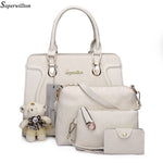 Soperwillton Luxury Handbags Women Bags Designer 2019 Purses and Handbags Set 4 Pieces Bags Female Bolsa Feminina Hard PU #1122
