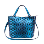 New Women Shoulder Bag Zipper Folding Geometric Handbag Tote For Women Luminous Messenger Bag Female Hand Bags bolsa feminina