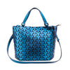 New Women Shoulder Bag Zipper Folding Geometric Handbag Tote For Women Luminous Messenger Bag Female Hand Bags bolsa feminina